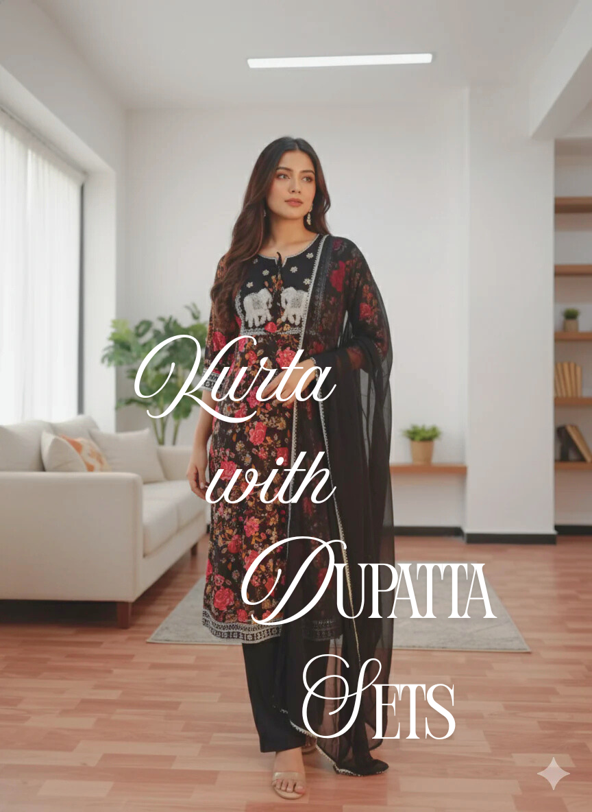 Kurta With Dupatta Set