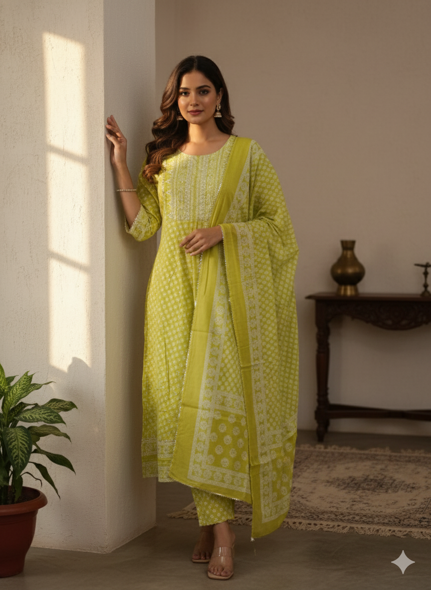 Jugnu with Dupatta Set