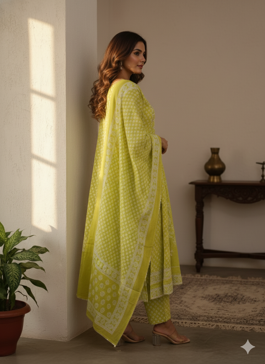 Jugnu with Dupatta Set