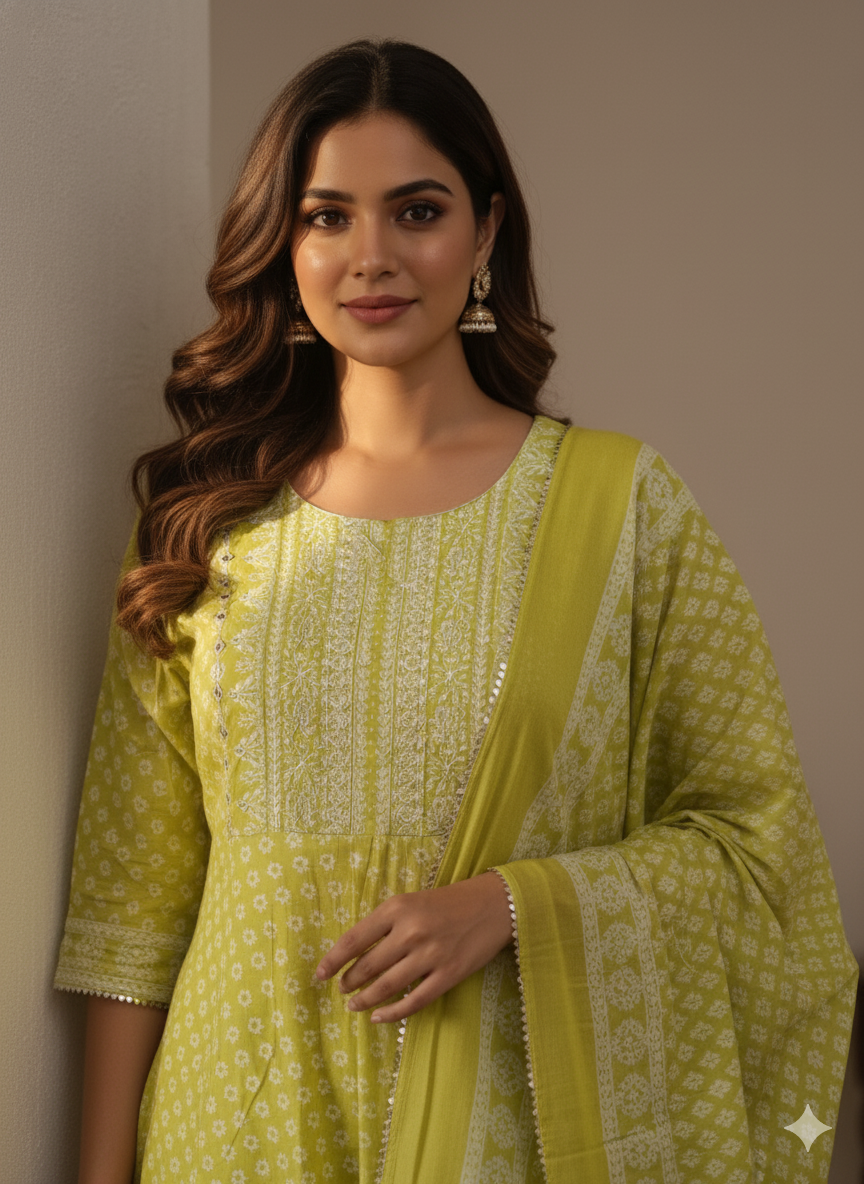 Jugnu with Dupatta Set