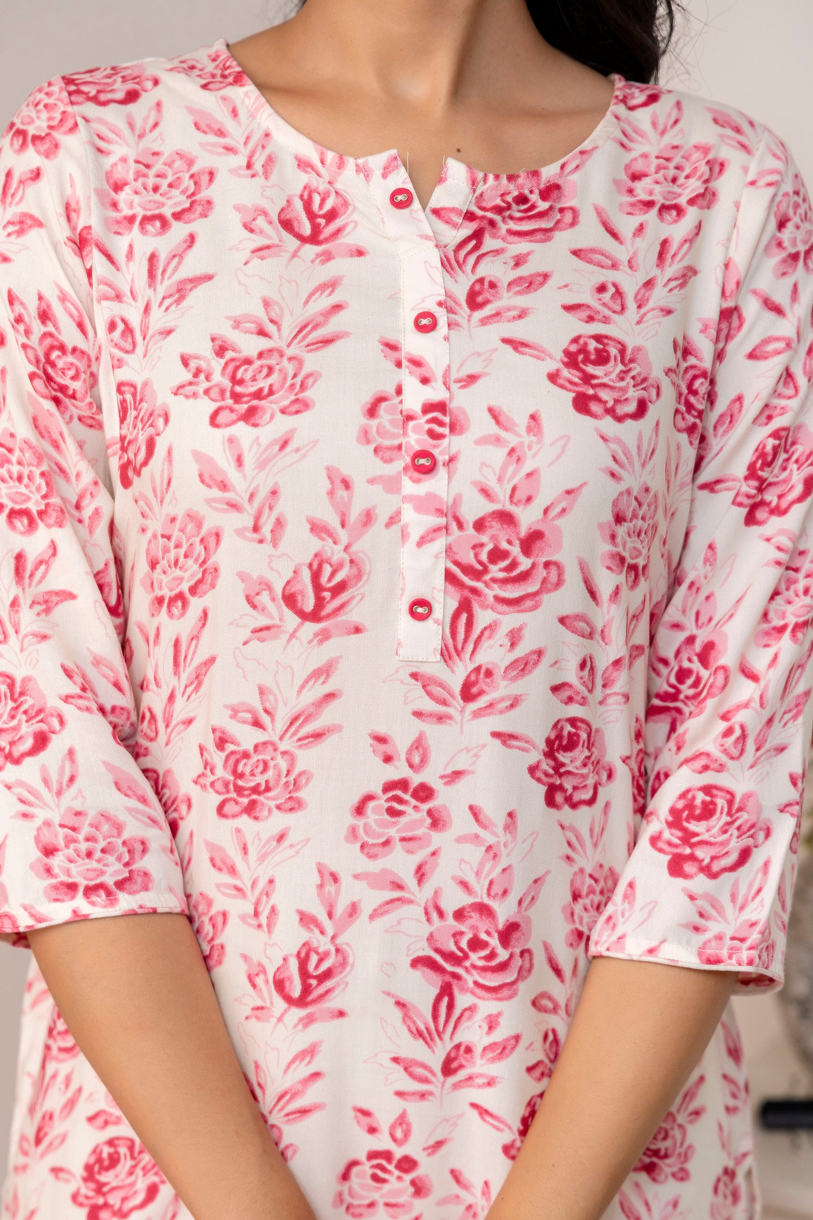 Printed Straight kurta with pant