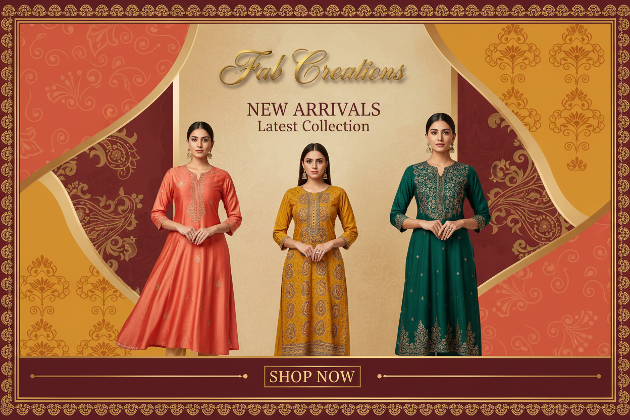 Fab Creations New Arrivals Banner